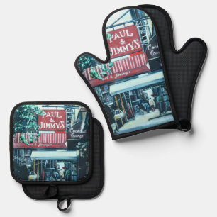 18th Street Sparkle Oven Mitt & Pot Holder Set