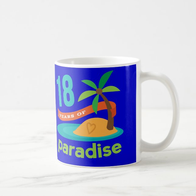 18th Wedding Anniversary Funny Gift Coffee Mug (Right)
