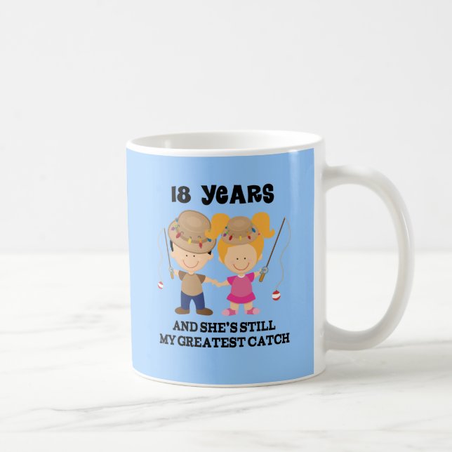 18th Wedding Anniversary Gift For Him Coffee Mug (Right)