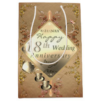 18th Wedding Anniversary Porcelain Cat's Eye   Med