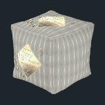 18th Wedding Anniversary Porcelain Cat's Eye  Pouf<br><div class="desc">I designed this delightfully,  Cat's eye patterned pouf dedicated to their 18th wedding anniversary,   with a nod to the traditional gifts of porcelain and Cat's eye gemstones to mark their milestone.</div>