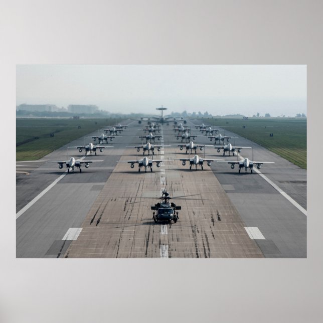 18th Wing Conducts an Elephant Walk Poster (Front)