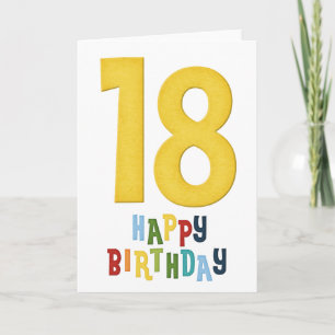18th Year D2 Happy Birthday Greeting Card
