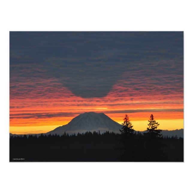 18X24 Mount Rainier and its Shadow Photo Print (Front)