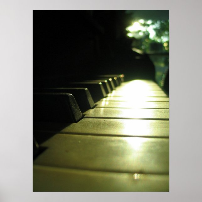 18x24 Piano in Sunlight Poster (Front)