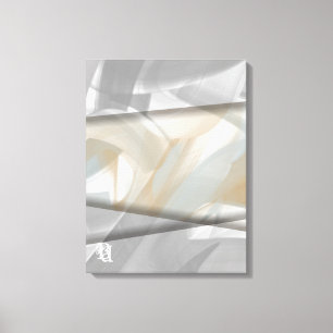18x24" Sandy Tornado Trend Abstract Art Beige Canvas Print