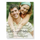 18x24 The Night Before with Photo Rehearsal Dinner