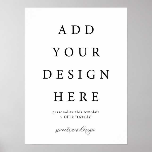 18x24" Vertical/Portrait Poster Sign (Front)