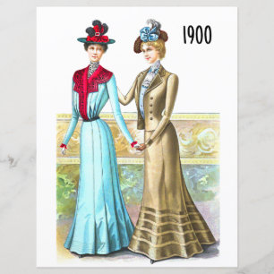 1900 Fashion Plate print for Decoupage
