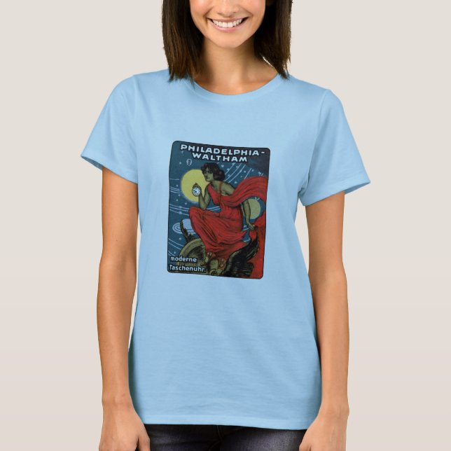1900 Waltham Pocket Watch Poster T-Shirt (Front)
