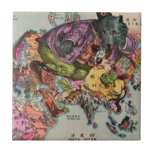 1900 World View Map Tile