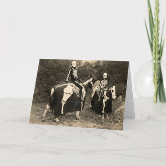 1900's Skeleton Horsemen Card