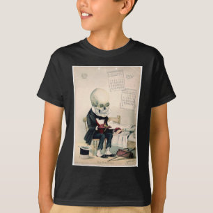 1900s skull, skeleton pharmaceutical ad T-Shirt