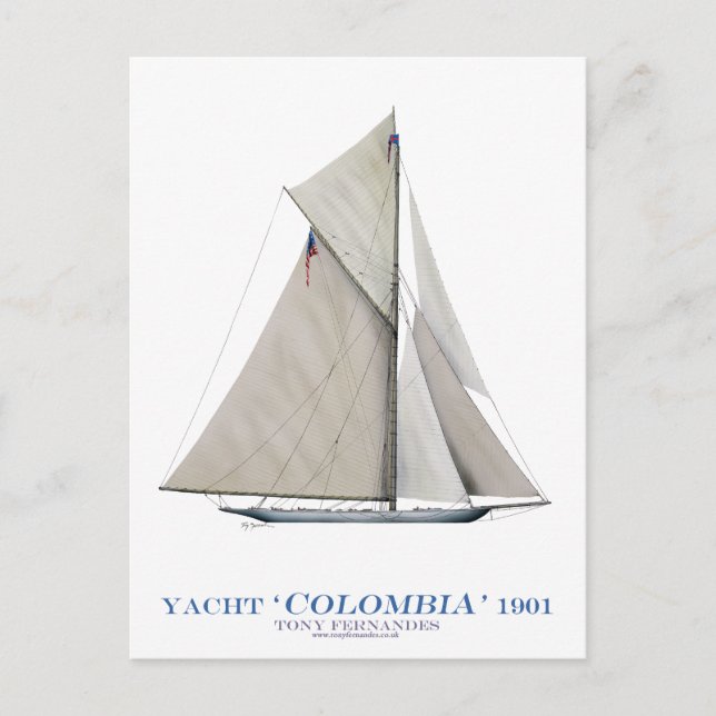 1901 Colombia Postcard (Front)