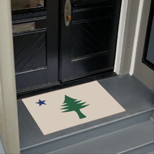 1901 Maine Flag Doormat