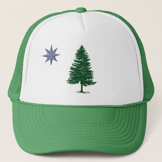 1901 Maine Flag Hat - Vintage Style (Front)