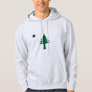 1901 Maine Flag Hoodie