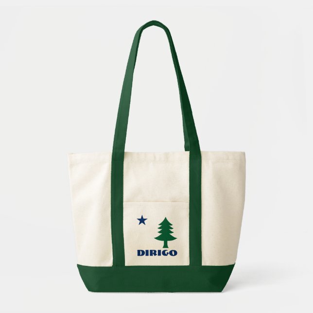 1901 Maine Flag Jumbo Tote Bag (Front)