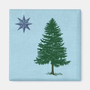 1901 Maine Flag Magnet