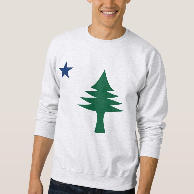 1901 Maine Flag Sweatshirt (Front)