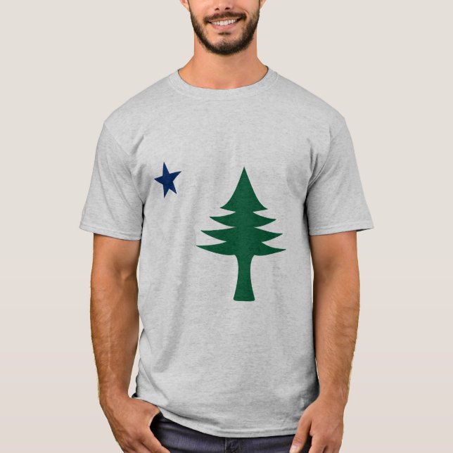 1901 Maine Flag T-Shirt (Front)