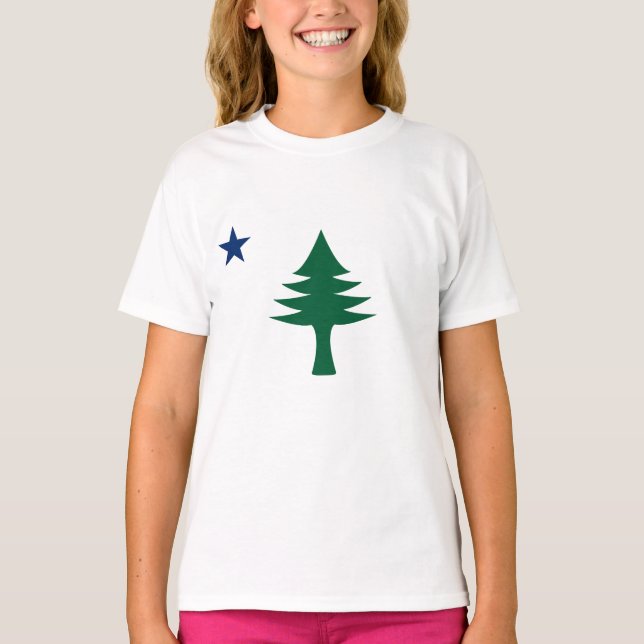 1901 Maine Flag T-Shirt (Front)
