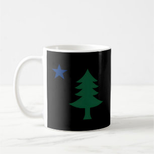 1901 Old First Flag Of Maine E Tree And Star Coffee Mug