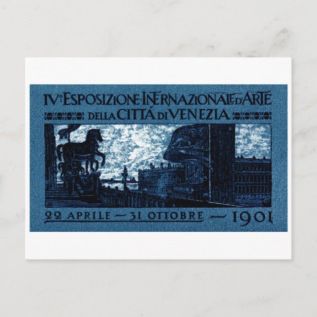 1901 Venice Art Exhibit Poster Postcard (Front)