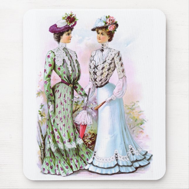 1901 Vintage Dresses Mouse Pad (Front)