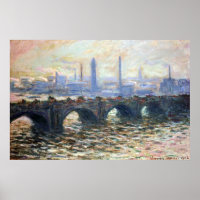 1902 Monet Die Waterloo-Brücke anagoria | Vintage