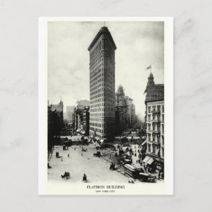 1903 Flatiron District, New York City Postcard