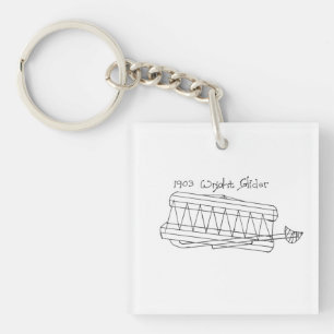 1903 Wright Glider Key Chain