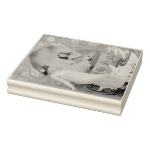 1904 Art Nouveau Valentine  Rubber Stamp