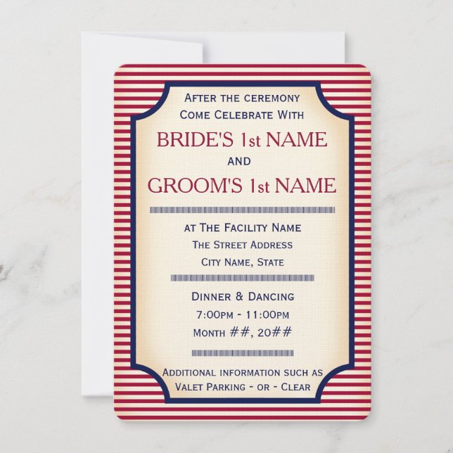 1904 Bully Pulpit (Wedding Collection) Invitation (Front)