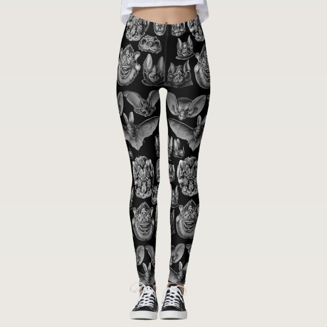 1904 Haeckel Chiroptera Leggings (Front)