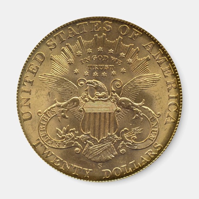 1904 Twenty Dollar Coin, back (tails) or $20 Magnet (Front)