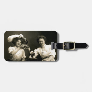 1905 Beer Drinking Girlfriends Luggage Tag