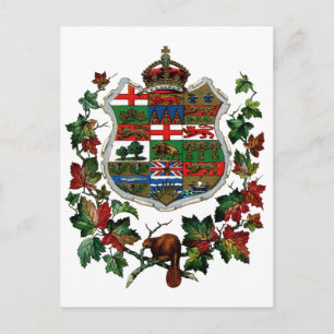 1905 Canadian Coat of Arms Postcard