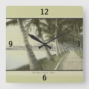 1905 Palm Beach Florida Wall Clock