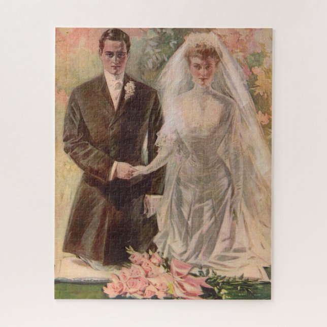 1906 Edwardian wedding Jigsaw Puzzle (Vertical)