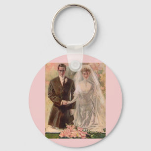 1906 Edwardian wedding Key Ring