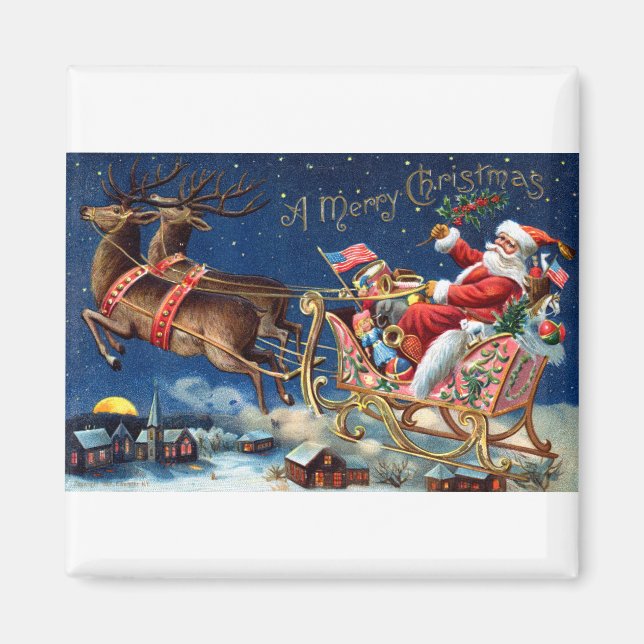 1906 Merry Christmas Magnet (Front)