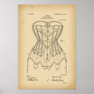 1906 Patent Corset Poster