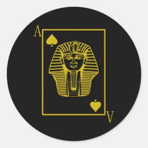 1906 Sphinx Alpha Ace Fraternity Classic Round Sticker