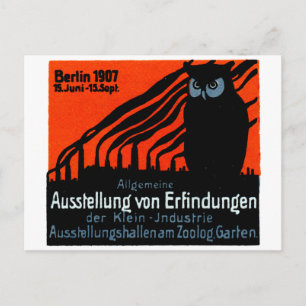 1907 Berlin Exhibition Poster Postcard