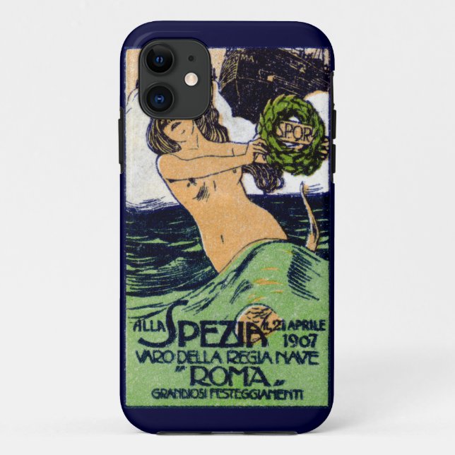 1907 Italian Battleship Roma Case-Mate iPhone Case (Back)
