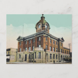 1907 Post Office Sault Ste Marie, Ont. Postcard