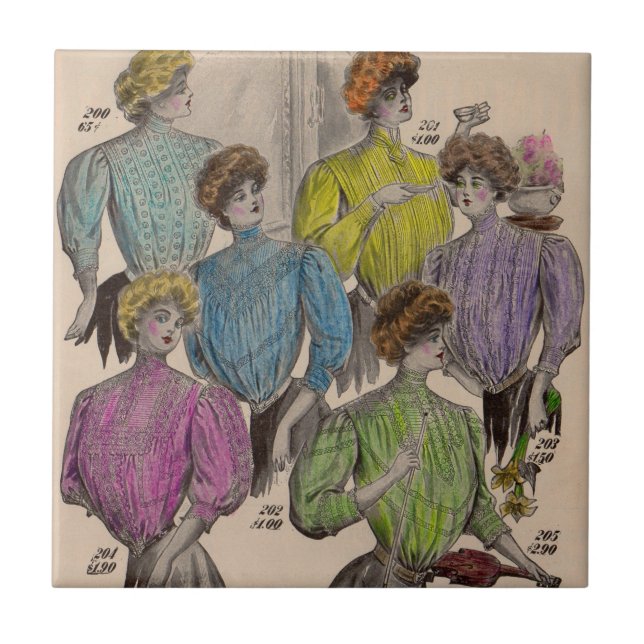 1908 Gimbels ladies blouses waists no. 1 Tile (Front)