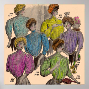 1908 Gimbels ladies blouses waists no. 2 Poster