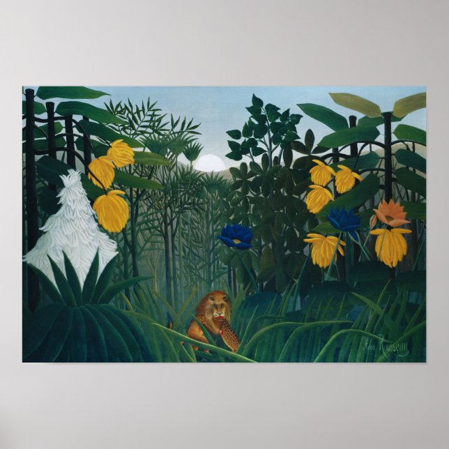1908  Henri Rousseau Painting Poster (Front)